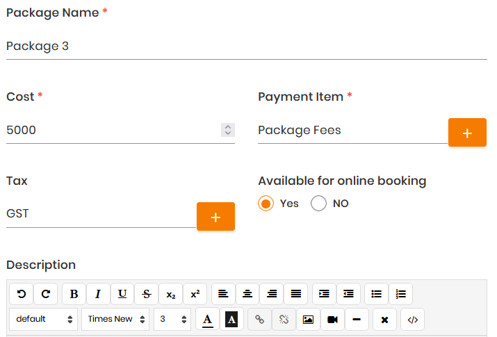 Salon Packages Management